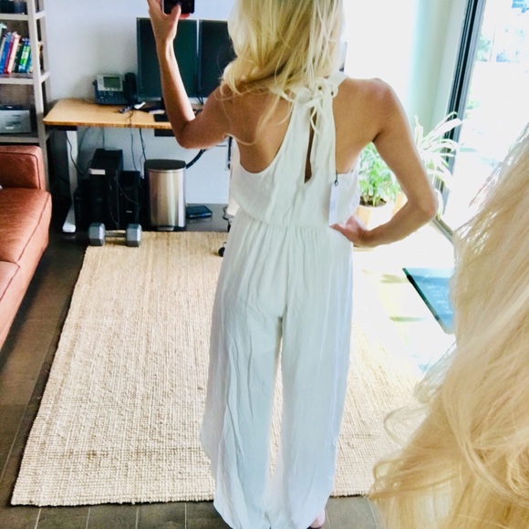 cupcakes & cashmere Pants - CUPCAKES & CASHMERE White Holiday Party Jumpsuit S